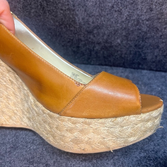 Jessica Simpson Glorie Desert Sand Vachette Strap Back Wedge Sandals Women's 10M - Picture 9 of 16